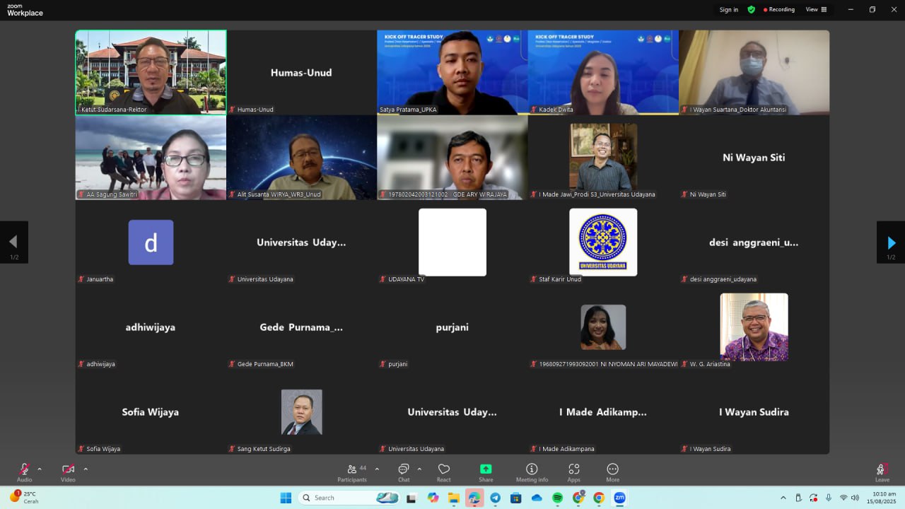 Unud Gelar Kick Off Tracer Study Profesi Non Kesehatan, Spesialis, S2 dan S3